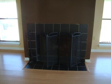 Wood burning fireplace