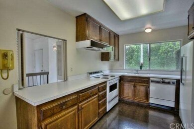 Kitchen with view towards greenery is almost origi