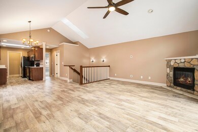 Living Room, Dining & Kitchen