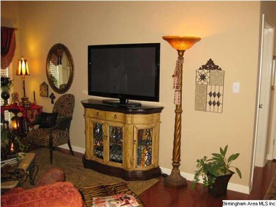 Wall mounted flat screen in main living area.