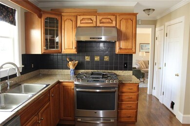 Gas range, range hood with automatic...