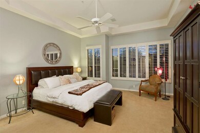 Large Master Suite with Coffered Ceiling