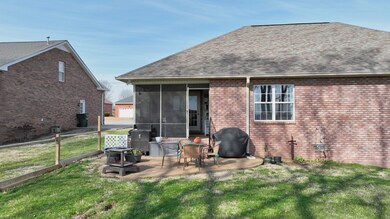 screened porch and patio