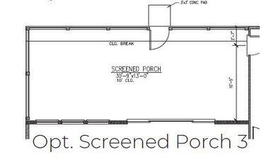 Citadel Screened Porch option