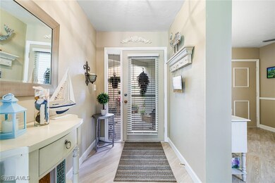 Doorway to outside featuring light hardwood / wood