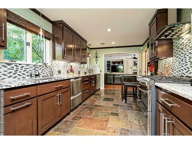 Kitchen. Custom cabinets, drawer dishwashers and and high end double gas oven