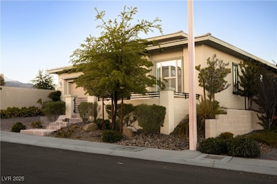 View of home's exterior featuring stucco siding
