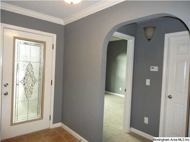 Entry with Tile Floor, Arched Opening