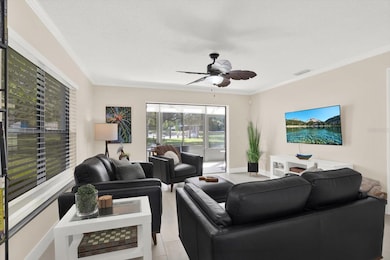 Living Room with pocket sliders to the Florida room.