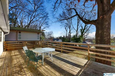 spacious deck in back yard
