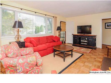 This spacious living room has great natural light.