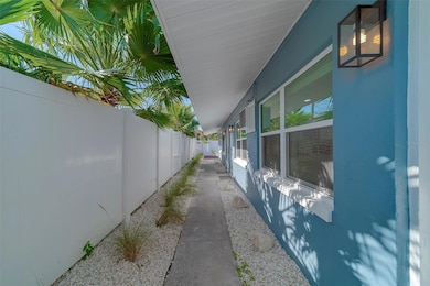 Sidewalk to each unit