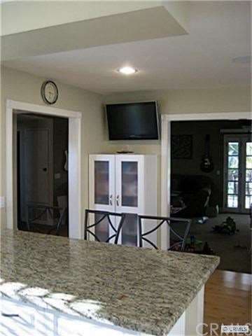 kitchen view into family room
