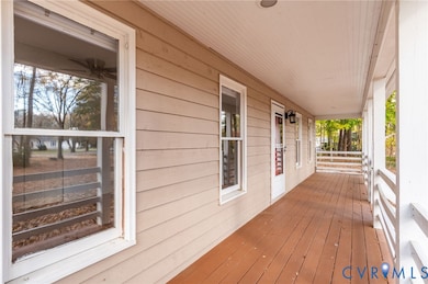 View of wooden porch