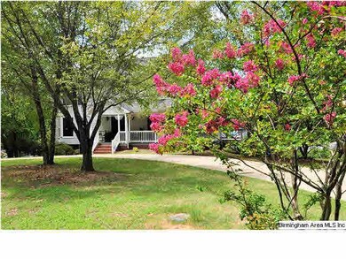 Circular driveway...beautifully landscaped!