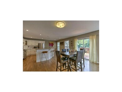 Hardwoods in kitchen and dining area