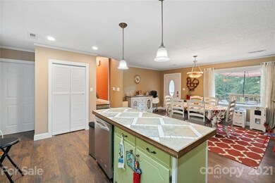 Open  Kitchen Island for extra space to make cookies