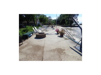 Concrete Patio By Lake