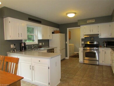 All appliances are included in this large kitchen.
