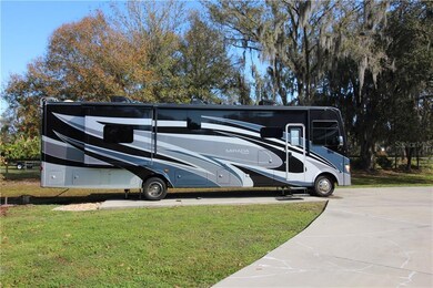 RV pad with fresh water and electric hookup with a