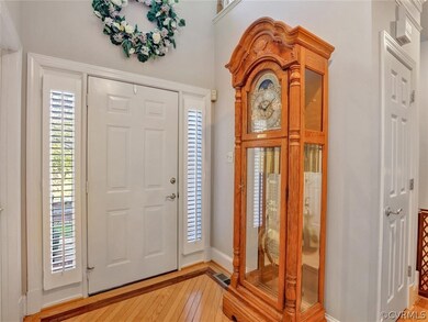 Bright two story foyer