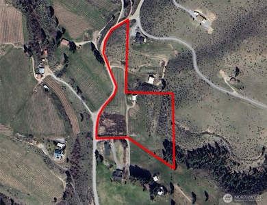 Drone visual of all that is approximately (red lined) included in this purchase.