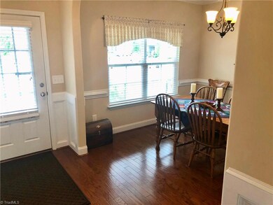 Entryway opens to dining room