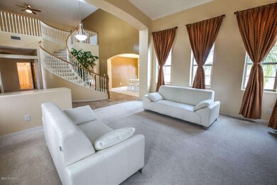 family room / stairs