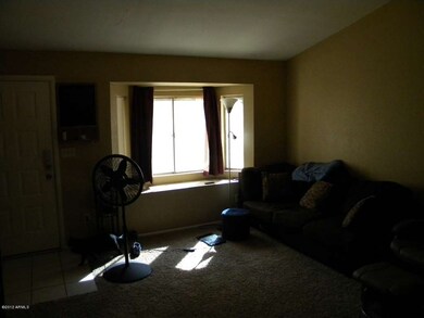 Bay window in living room