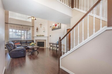Entrance with high ceilings and lots of natural li