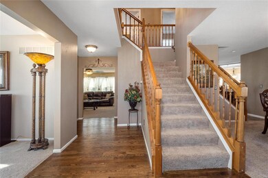 The Entry is very open, and flanked by the Formal 