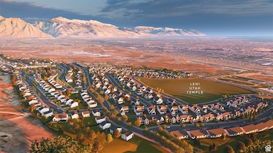 Bird's eye view with a residential view and a mountain view