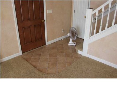 New vinyl floor in entry
