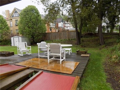 Rear yard and deck