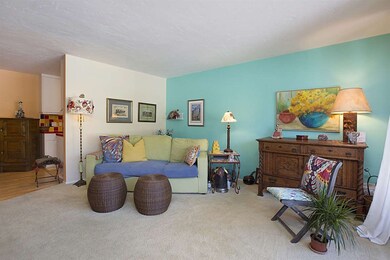 Spacious and airy living room with east facing vie