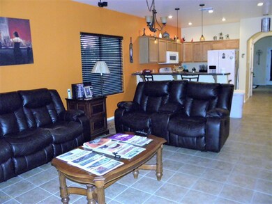 Open Family Room and Kitchen