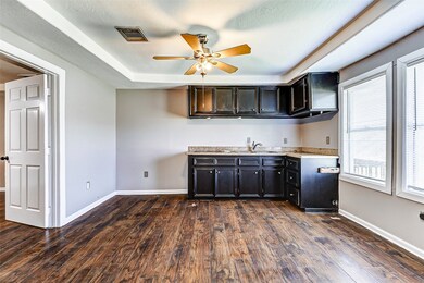 This open kitchen space has enough room for a nice