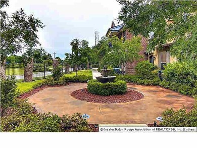 Beautiful fountain in common area