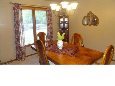 The formal dining room allows room for a large tab