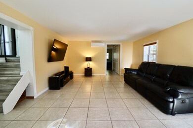 Front door to living room