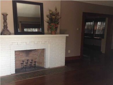 Living room with fireplace