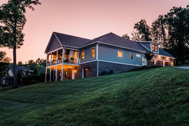 Back of home at sunset