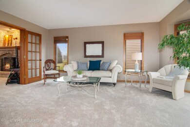 French doors into family room.