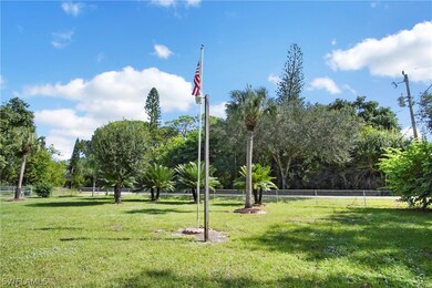 Giant front Yard with many Beautiful Trees fully Perimeter Fenced