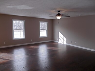 This open floor plan offers a spacious great room.