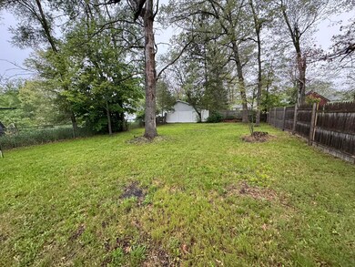 Fenced in backyard