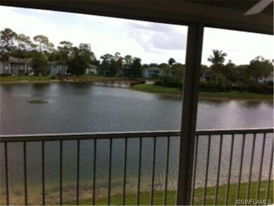 view from patio  clubhouse is across lake