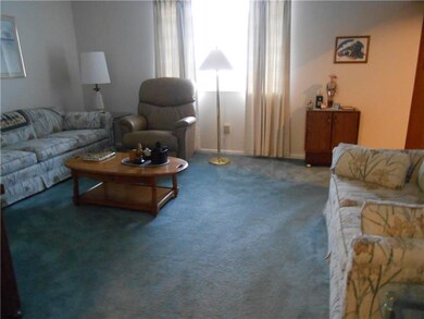 A view of the formal living room from the dining r