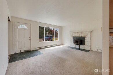 Living room and entry way of main house