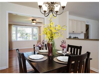 The dining room is conveniently situated between t